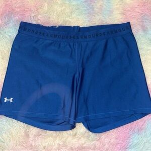 Under Armour Women's Blue Spandex Bike Shorts XL